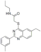 (9ci)-2-[[6-乙基-2-(3-甲基苯基)-4-喹唑啉]硫代]-n-丙基-乙酰胺結(jié)構(gòu)式_606131-40-2結(jié)構(gòu)式