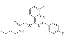 (9ci)-n-丁基-2-[[8-乙基-2-(4-氟苯基)-4-喹唑啉]硫代]-乙酰胺結(jié)構(gòu)式_606131-68-4結(jié)構(gòu)式