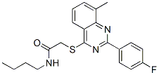 (9ci)-n-丁基-2-[[2-(4-氟苯基)-8-甲基-4-喹唑啉]硫代]-乙酰胺結(jié)構(gòu)式_606131-73-1結(jié)構(gòu)式