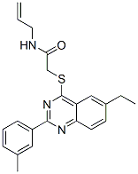 (9ci)-2-[[6-乙基-2-(3-甲基苯基)-4-喹唑啉]硫代]-n-2-丙烯基-乙酰胺結(jié)構(gòu)式_606132-89-2結(jié)構(gòu)式
