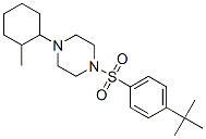 (9ci)-1-[[4-(1,1-二甲基乙基)苯基]磺?；鵠-4-(2-甲基環(huán)己基)-哌嗪結(jié)構(gòu)式_606133-34-0結(jié)構(gòu)式