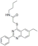 (9ci)-n-丁基-2-[(6-乙基-2-苯基-4-喹唑啉)硫代]-乙酰胺結構式_606134-53-6結構式