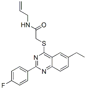 (9ci)-2-[[6-乙基-2-(4-氟苯基)-4-喹唑啉]硫代]-n-2-丙烯基-乙酰胺結(jié)構(gòu)式_606134-61-6結(jié)構(gòu)式