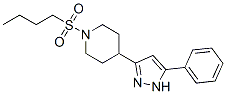 Piperidine, 1-(butylsulfonyl)-4-(5-phenyl-1h-pyrazol-3-yl)-(9ci)Structure,606134-92-3Structure Piperidine, 1-(butylsulfonyl)-4-(5-phenyl-1h-pyrazol-3-yl)-(9ci) Structure,606134-92-3Structure