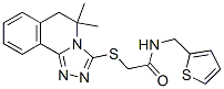 (9ci)-2-[(5,6-二氫-5,5-二甲基-1,2,4-噻唑并[3,4-a]異喹啉-3-基)硫代]-n-(2-噻吩甲基)-乙酰胺結(jié)構(gòu)式_606135-30-2結(jié)構(gòu)式