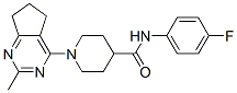 (9ci)-1-(6,7-二氫-2-甲基-5H-環(huán)戊并嘧啶-4-基)-n-(4-氟苯基)-4-哌啶羧酰胺結(jié)構(gòu)式_606135-91-5結(jié)構(gòu)式