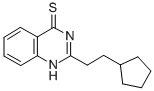 4(1H)-quinazolinethione,2-(2-cyclopentylethyl)-Structure,606136-43-0Structure 4(1H)-quinazolinethione,2-(2-cyclopentylethyl)- Structure,606136-43-0Structure