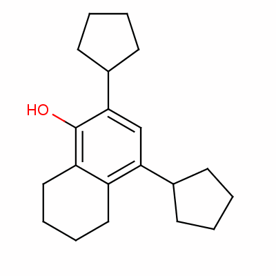 2,4-Dicyclopentyl-5,6,7,8-tetrahydro-1-naphtholStructure,60834-79-9Structure 2,4-Dicyclopentyl-5,6,7,8-tetrahydro-1-naphthol Structure,60834-79-9Structure