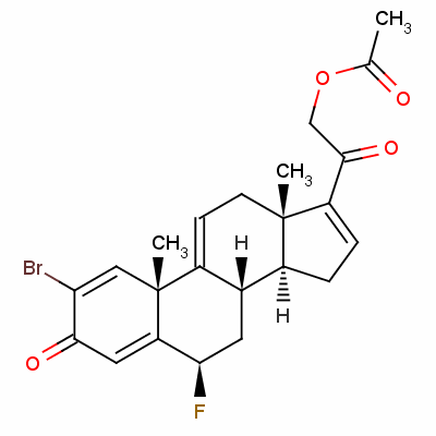2-Bromo-6beta-fluoro-21-hydroxypregna-1,4,9(11),16-tetraene-3,20-dione 21-acetateStructure,60892-57-1Structure 2-Bromo-6beta-fluoro-21-hydroxypregna-1,4,9(11),16-tetraene-3,20-dione 21-acetate Structure,60892-57-1Structure