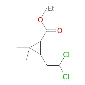 Ethyl cis-2-(2,2-dichlorovinyl)-3,3-dimethylcyclopropanecarboxylateStructure,60940-88-7Structure Ethyl cis-2-(2,2-dichlorovinyl)-3,3-dimethylcyclopropanecarboxylate Structure,60940-88-7Structure