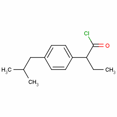 Alpha-ethyl-4-(2-methylpropyl)benzeneacetyl chlorideStructure,61147-36-2Structure Alpha-ethyl-4-(2-methylpropyl)benzeneacetyl chloride Structure,61147-36-2Structure