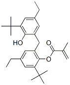 2-甲基丙烯酸 2-叔丁基-6-[(3-叔丁基-5-乙基-2-羥基苯基)甲基]-4-乙基苯酯結構式_61214-45-7結構式
