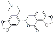 (S)-7-[6-[2-(二甲基氨基)乙基]-1,3-苯并二氧雜環(huán)戊烯l-5-基]-6,7-二氫-9H-1,3-二氧代[4,5-h][2]苯并吡喃-9-酮結(jié)構(gòu)式_61224-21-3結(jié)構(gòu)式