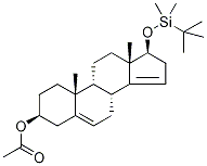 3-O-乙?；?17-O-叔-丁基二甲基硅烷基5,14-雄甾二烯-3beta,17beta-二醇結(jié)構(gòu)式_61252-31-1結(jié)構(gòu)式
