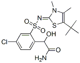  4-氯-2-[[[5-(1,1-二甲基乙基)-3,4-二甲基-2(3h)-噻唑]氨基]磺酰基]--alpha--羥基-苯乙酰胺結構式_612537-42-5結構式