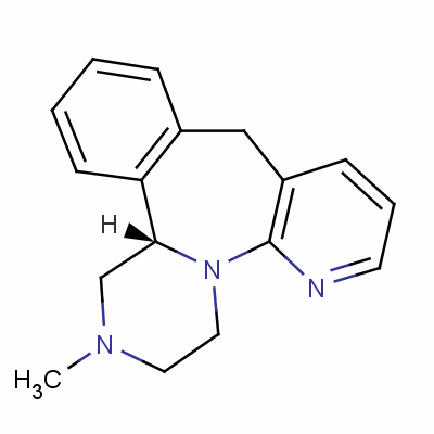 (S)-1,2,3,4,10,14b-六氫-2-甲基吡嗪并[2,1-a]吡啶并[2,3-c][2]苯氮雜卓結(jié)構(gòu)式_61337-87-9結(jié)構(gòu)式