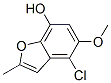 4-Chloro-7-hydroxy-5-methoxy-2-methylbenzofuranStructure,61391-65-9Structure 4-Chloro-7-hydroxy-5-methoxy-2-methylbenzofuran Structure,61391-65-9Structure