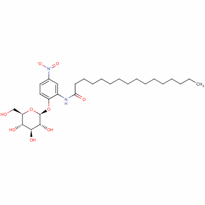 2-(N-hexadecanoylamino)-4-nitrophenyl beta-d-glucopyranosideStructure,61443-58-1Structure 2-(N-hexadecanoylamino)-4-nitrophenyl beta-d-glucopyranoside Structure,61443-58-1Structure