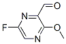 Pyrazinecarboxaldehyde, 6-fluoro-3-methoxy-(9ci)Structure,614730-20-0Structure Pyrazinecarboxaldehyde, 6-fluoro-3-methoxy-(9ci) Structure,614730-20-0Structure