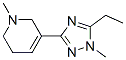 (9CI)-3-(5-乙基-1-甲基-1H-1,2,4-噻唑-3-基)-1,2,5,6-四氫-1-甲基-吡啶結(jié)構(gòu)式_622403-88-7結(jié)構(gòu)式