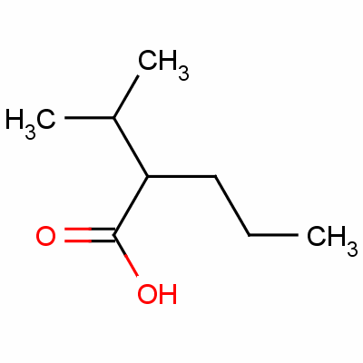 2-異丙基戊酸結(jié)構(gòu)式_62391-99-5結(jié)構(gòu)式