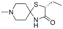 (2r)-(9ci)-2-乙基-8-甲基-1-硫雜-4,8-二氮雜螺[4.5]癸烷-3-酮結構式_623918-24-1結構式
