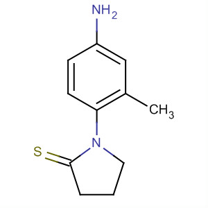 2-Pyrrolidinethione, 1-(4-amino-2-methylphenyl)-Structure,625102-14-9Structure 2-Pyrrolidinethione, 1-(4-amino-2-methylphenyl)- Structure,625102-14-9Structure