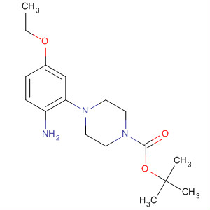 1-Piperazinecarboxylic acid, 4-(2-amino-5-ethoxyphenyl)-, 1,1-dimethylethyl esterStructure,625119-95-1Structure 1-Piperazinecarboxylic acid, 4-(2-amino-5-ethoxyphenyl)-, 1,1-dimethylethyl ester Structure,625119-95-1Structure