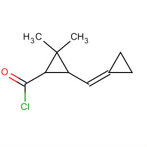 反式-(9ci)-3-(環(huán)亞丙基甲基)-2,2-二甲基-環(huán)丙烷羰酰氯結(jié)構(gòu)式_62630-87-9結(jié)構(gòu)式