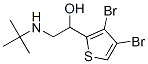 2-Tert-butylamino-1-(3,4-dibromo-2-thienyl)ethanolStructure,62673-60-3Structure 2-Tert-butylamino-1-(3,4-dibromo-2-thienyl)ethanol Structure,62673-60-3Structure