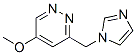 Pyridazine, 3-(1h-imidazol-1-ylmethyl)-5-methoxy-(9ci)Structure,627525-65-9Structure Pyridazine, 3-(1h-imidazol-1-ylmethyl)-5-methoxy-(9ci) Structure,627525-65-9Structure