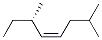 (6S,4z)-2,6-二甲基-4-辛烯結(jié)構(gòu)式_62960-77-4結(jié)構(gòu)式