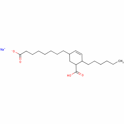 Sodium 5-carboxy-4-hexylcyclohex-2-ene-1-octanoateStructure,63082-99-5Structure Sodium 5-carboxy-4-hexylcyclohex-2-ene-1-octanoate Structure,63082-99-5Structure