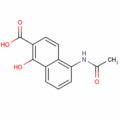 5-(Acetylamino)-1-hydroxy-2-naphthoic acidStructure,63133-78-8Structure 5-(Acetylamino)-1-hydroxy-2-naphthoic acid Structure,63133-78-8Structure