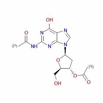 3-O-苯甲?；?2-脫氧-N2-異丁基鳥苷結構式_63660-23-1結構式