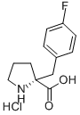 (R)-alpha-(4-氟芐基)-脯氨酸鹽酸鹽結(jié)構(gòu)式_637020-68-9結(jié)構(gòu)式
