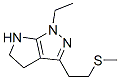 (9CI)-1-乙基-1,4,5,6-四氫-3-[2-(甲基硫代)乙基]-吡咯并[2,3-c]吡唑結(jié)構(gòu)式_641584-87-4結(jié)構(gòu)式