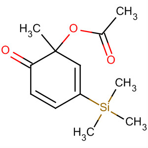 Acetic acid 1-methyl-6-oxo-3-(trimethylsilyl)-2,4-cyclohexadienyl esterStructure,64248-40-4Structure Acetic acid 1-methyl-6-oxo-3-(trimethylsilyl)-2,4-cyclohexadienyl ester Structure,64248-40-4Structure