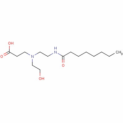 N-(2-羥基乙基)-N-[2-[(1-氧代辛基)氨基]乙基]-beta-丙氨酸結(jié)構(gòu)式_64265-45-8結(jié)構(gòu)式
