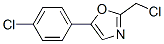 2-(Chloromethyl)-5-(4-chlorophenyl)1,3-oxazole, 97+%Structure,64640-12-6Structure 2-(Chloromethyl)-5-(4-chlorophenyl)1,3-oxazole, 97+% Structure,64640-12-6Structure