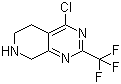 4-氯-2-(三氟甲基)-5,6,7,8-四氫吡啶并[3,4-d]嘧啶鹽酸鹽結(jié)構(gòu)式_647863-08-9結(jié)構(gòu)式