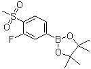 2-(3-氟-4-甲烷磺?；?苯基)-4,4,5,5-四甲基-[1,3,2]二噁硼烷結(jié)構(gòu)式_648904-85-2結(jié)構(gòu)式
