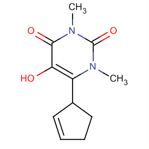 2,4(1H,3h)-pyrimidinedione,6-(2-cyclopenten-1-yl)-5-hydroxy-1,3-dimethyl-(9ci)Structure,651312-86-6Structure 2,4(1H,3h)-pyrimidinedione,6-(2-cyclopenten-1-yl)-5-hydroxy-1,3-dimethyl-(9ci) Structure,651312-86-6Structure