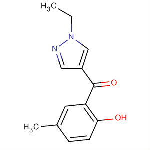 Methanone, (1-ethyl-1h-pyrazol-4-yl)(2-hydroxy-5-methylphenyl)-(9ci)Structure,651727-58-1Structure Methanone, (1-ethyl-1h-pyrazol-4-yl)(2-hydroxy-5-methylphenyl)-(9ci) Structure,651727-58-1Structure