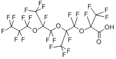 2,3,3,3-四氟-2-(1,1,2,3,3,3-六氟-2-(1,1,2,3,3,3-六氟-2-(三氟甲氧基)丙氧基)丙氧基)丙酸結(jié)構(gòu)式_65294-16-8結(jié)構(gòu)式