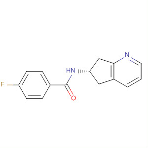 (9ci)-n-[(6s)-6,7-二氫-5H-環(huán)戊并[b]吡啶-6-基]-4-氟-苯甲酰胺結(jié)構(gòu)式_654676-73-0結(jié)構(gòu)式