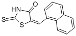 (5E)-2-Mercapto-5-(1-naphthylmethylene)-1,3-thiazol-4(5H)-oneStructure,65562-51-8Structure (5E)-2-Mercapto-5-(1-naphthylmethylene)-1,3-thiazol-4(5H)-one Structure,65562-51-8Structure