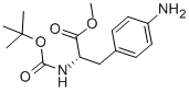 4-Amino-n-(tert-butoxycarbonyl)-l-phenylalanine methyl esterStructure,65615-90-9Structure 4-Amino-n-(tert-butoxycarbonyl)-l-phenylalanine methyl ester Structure,65615-90-9Structure
