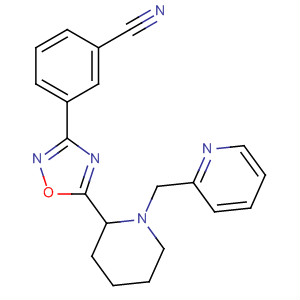 3-[5-(1-吡啶-2-甲基-哌啶-2-基)-[1,2,4]噁二唑-3-基]-苯甲腈結(jié)構(gòu)式_661458-55-5結(jié)構(gòu)式