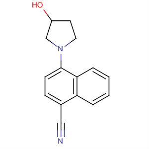4-(3-Hydroxypyrrolidin-1-yl)naphthalene-1-carbonitrileStructure,664362-70-3Structure 4-(3-Hydroxypyrrolidin-1-yl)naphthalene-1-carbonitrile Structure,664362-70-3Structure
